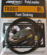 8 ft (2.4 m) polyleader trout 12 ld (5.4 kg)  fast sinking Airflo